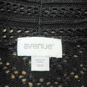 Avenue Black Cardigan size 18/20